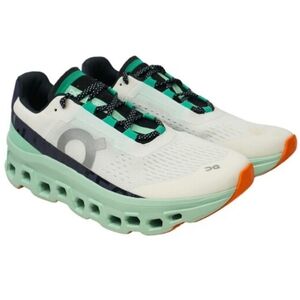 ON CLOUD Cloudmonster Undyed White/Creek, Mens Running Shoes-US 9.5 MENS